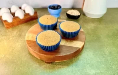 Muffins de Vainilla y Berries Cero Azúcar