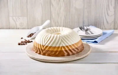 Gelatina de capuchino y dulce de leche Gelatina de capuchino y dulce de leche