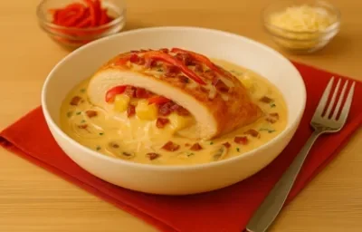 Supremas de Pollo con Salsa de Queso