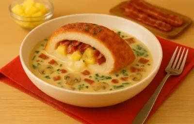 Pechuga Rellena de Piña y Tocino