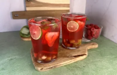 Soda de frutos rojos Soda de frutos rojos
