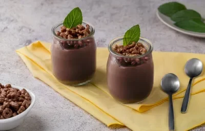 Natilla de Chocolate con Plátano Natilla de Chocolate con Plátano
