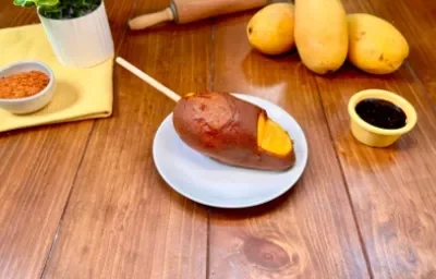 Mango Preparado con Salsa de Jamaica