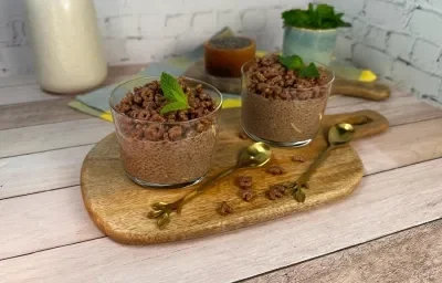 Postre de Chía con Chocolate Postre de Chía con Chocolate