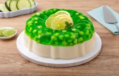 Gelatina de Limón y Pepino