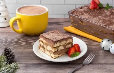 Tiramisú con Crema de Chocolate