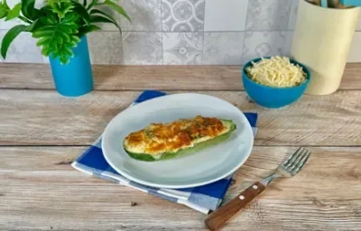 Calabacitas Gratinadas con Rajas