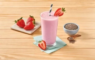 Batido de Fresa con Chía Batido de Fresa con Chía