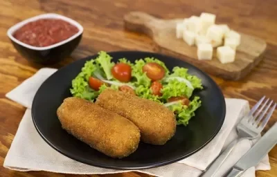 Croquetas de papa con pollo