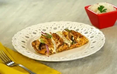 Pechuga rellena con champiñones y serrano