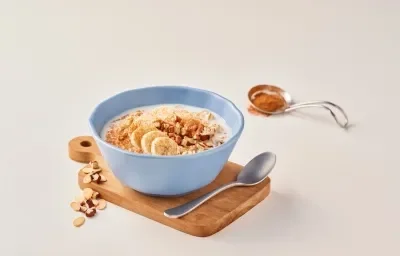 Tazón de avena y plátano Tazón de avena y plátano
