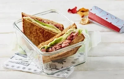 SÁNDWICH INTEGRAL DE PAVO RECALENTADO