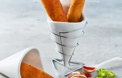 Rollos crujientes de atún con queso