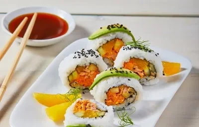 Sushi de atún con chipotle Sushi de atún con chipotle