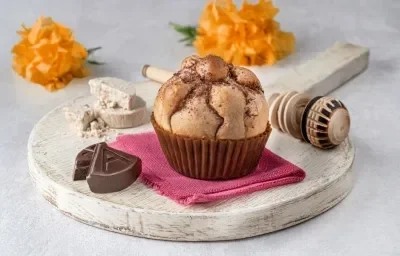 Cupcakes de pan de muerto con choco mazapán Cupcakes de pan de muerto con choco mazapán