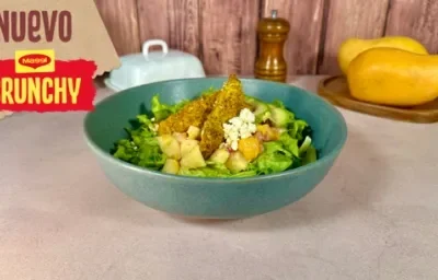 Ensalada de Mango con Pollo Crunchy
