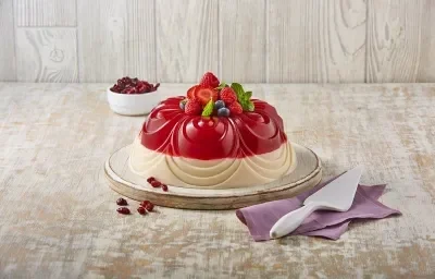 Gelatina de arándanos y yogurt Gelatina de arándanos y yogurt