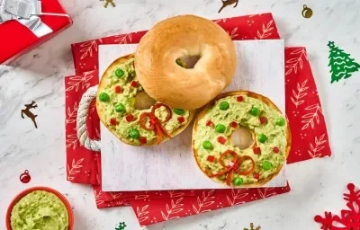Bagel Corona de Adviento Bagel Corona de Adviento