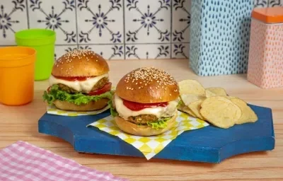 Mini Hamburguesas de Pollo Mini Hamburguesas de Pollo