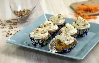 cupcakes de zanahoria con betun cupcakes de zanahoria con betun