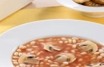 sopa de alubias y champiñones sopa de alubias y champiñones