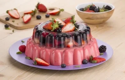 gelatina frutos rojos