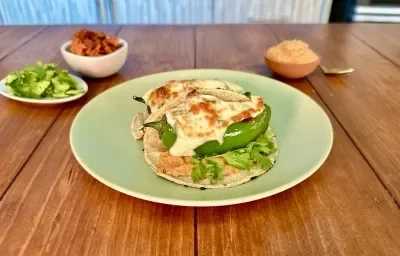Chiles rellenos de chorizo