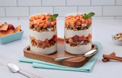 Parfait de Yogurt Chai con Durazno Parfait de Yogurt Chai con Durazno