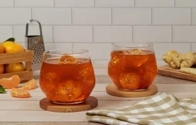 Mocktail de Mandarina Jengibre Mocktail de Mandarina Jengibre