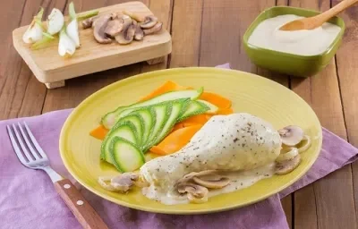 pollo en salsa de champiñones pollo en salsa de champiñones