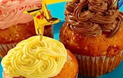 Panquecitos con betún Panquecitos con betún