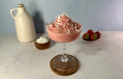 Frozen de Fresa con Vainilla Frozen de Fresa con Vainilla