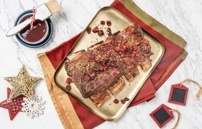 Costillas de Res en Salsa de Arándano Costillas de Res en Salsa de Arándano
