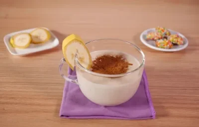 Atole de plátano con canela