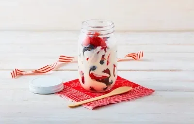 Frutos rojos cremosos