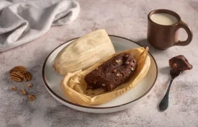 Tamales de Nuez con Chocolate Tamales de Nuez con Chocolate