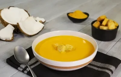 Crema de zanahoria con cúrcuma Crema de zanahoria con cúrcuma