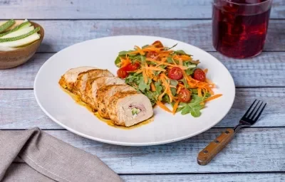 Pechuga Rellena de Calabaza en AF Pechuga Rellena de Calabaza en AF