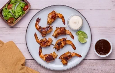 Camarones Envueltos en Tocino Camarones Envueltos en Tocino