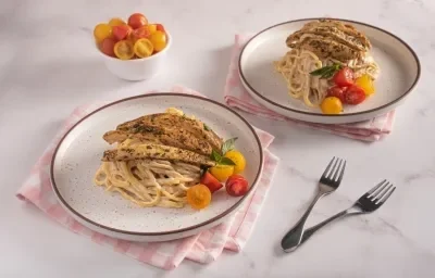 Pasta con Pollo a las Finas Hierbas Pasta con Pollo a las Finas Hierbas