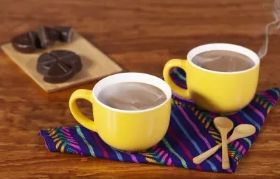 Atole de chocolate con masa Atole de chocolate con masa
