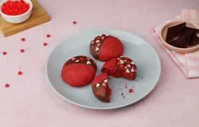 Galletas Red Velvet Corazón