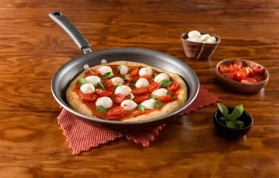 Pizza Capresse al sartén Pizza Capresse al sartén