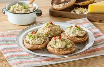 arroz cremoso con portobello arroz cremoso con portobello