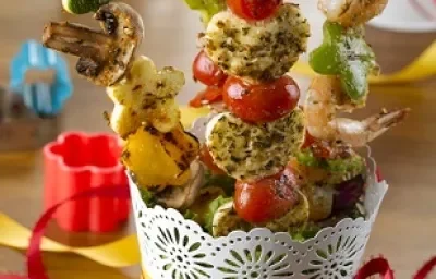 MACETAS DE BROCHETAS DEL MAR Y DEL HUERTO MACETAS DE BROCHETAS DEL MAR Y DEL HUERTO
