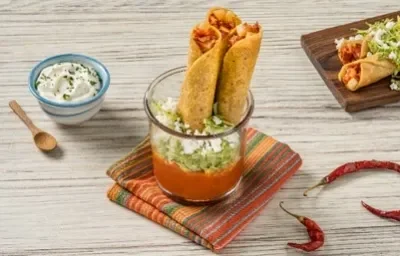 Flautas Ahogadas de Papa con Chorizo Flautas Ahogadas de Papa con Chorizo