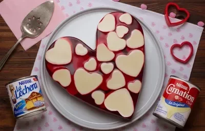 GELATINA DE CORAZON INVERTIDA GELATINA DE CORAZON INVERTIDA