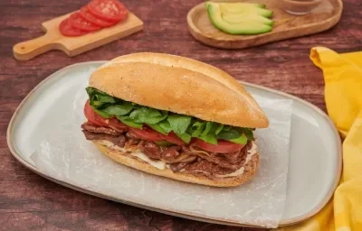 Torta de Bistec Toreada Torta de Bistec Toreada