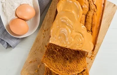 Panqué relleno de dulce de leche Panqué relleno de dulce de leche