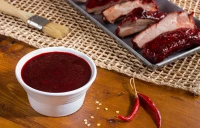 Costillas de cerdo en salsa de jamaica Costillas de cerdo en salsa de jamaica